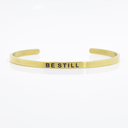 Wholesale Simple Style Letter Stainless Steel Bangle