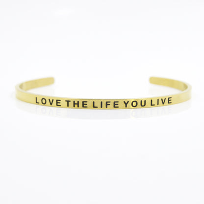 Wholesale Simple Style Letter Stainless Steel Bangle