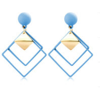 1 Pair Modern Style Geometric Copper Gold Plated Drop Earrings