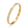 Wholesale Lady Circle Stainless Steel Zircon Bangle