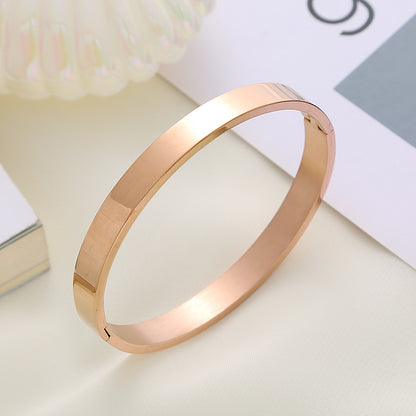 Wholesale Basic Solid Color Stainless Steel Bangle