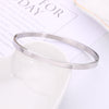 Wholesale Basic Solid Color Stainless Steel Bangle