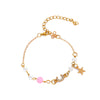 Elegant Geometric Metal Copper Inlay Artificial Pearls Rhinestones Zircon Women's Bracelets