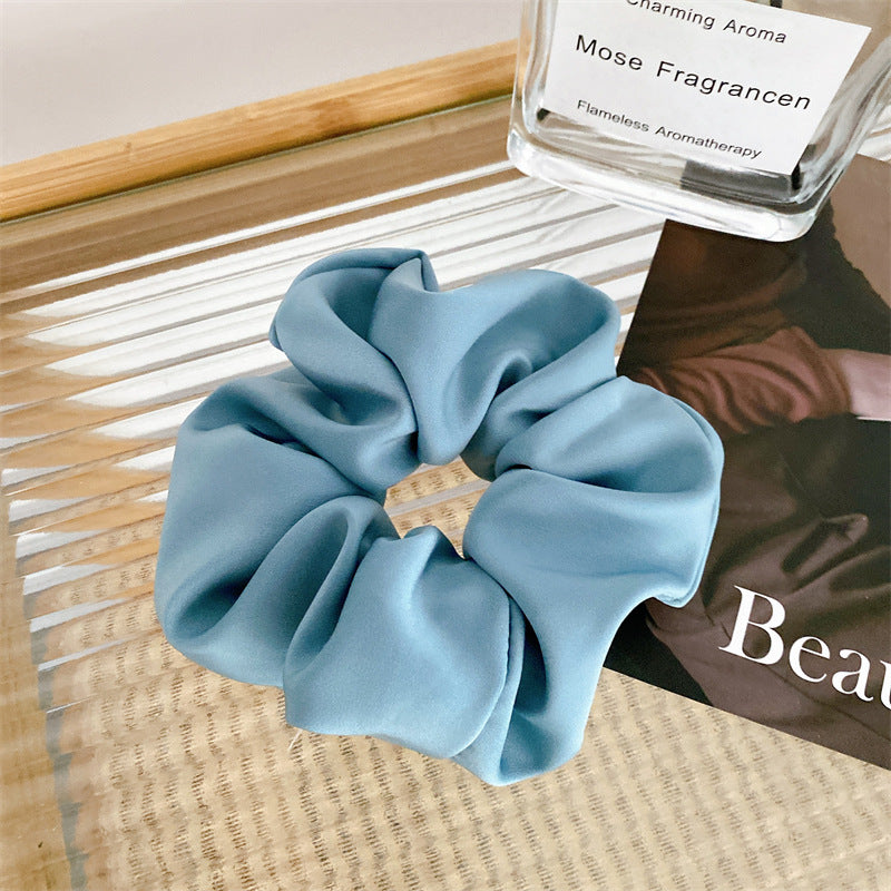 Basic Solid Color Cloth Handmade Hair Tie