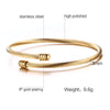 Casual Streetwear Geometric Stainless Steel Plating 18k Gold Plated Bangle