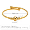 Casual Streetwear Geometric Stainless Steel Plating 18k Gold Plated Bangle