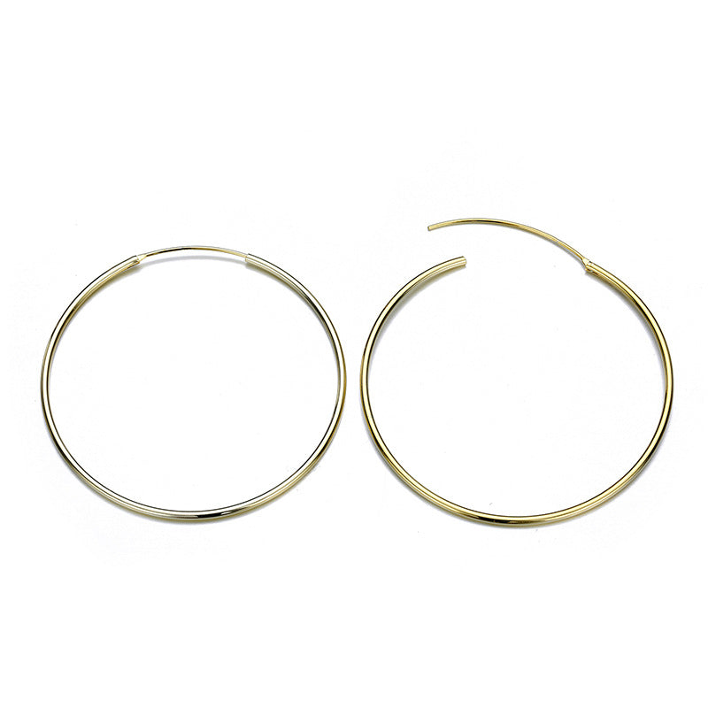 Fashion Stainless Steel Ear Hoop Simple Gold-plated Earrings Ear Accessories For Women Wholesale