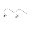 1 Pair Simple Style Solid Color Copper Ear Studs