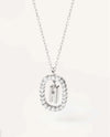 Elegant Simple Style Letter Sterling Silver Zircon Pendant Necklace In Bulk