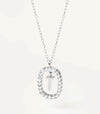 Elegant Simple Style Letter Sterling Silver Zircon Pendant Necklace In Bulk