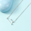 Simple Style Constellation Copper Plating Inlay Zircon Necklace