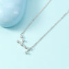 Simple Style Constellation Copper Plating Inlay Zircon Necklace