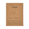 Simple Style Constellation Alloy Plating Inlay Rhinestones Women's Necklace