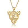 Retro Animal Copper Plating Inlay Zircon Gold Plated Pendant Necklace