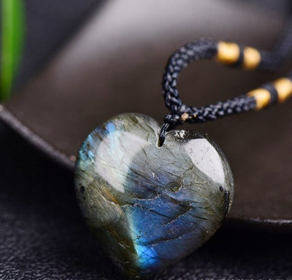 Simple Style Heart Shape Natural Stone Wholesale Pendant Necklace