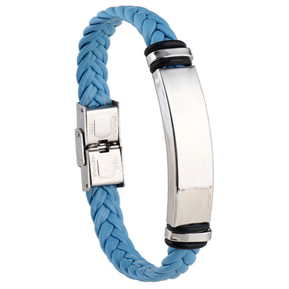 Fashion Twist Pu Leather Men's Bracelets