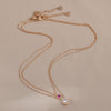 Simple Style Round Copper Inlay Zircon Pendant Necklace