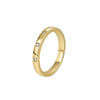 Simple Style Round Copper Plating Inlay Zircon 18k Gold Plated Rings