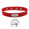 Punk Solid Color Pu Leather Patchwork Women's Choker