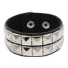 Punk Geometric Pu Leather Unisex Bangle