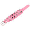 Punk Solid Color Pu Leather Alloy Rivet Unisex Wristband