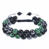 Retro Color Block Agate Beaded Bracelets 1 Piece