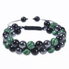 Retro Color Block Agate Beaded Bracelets 1 Piece