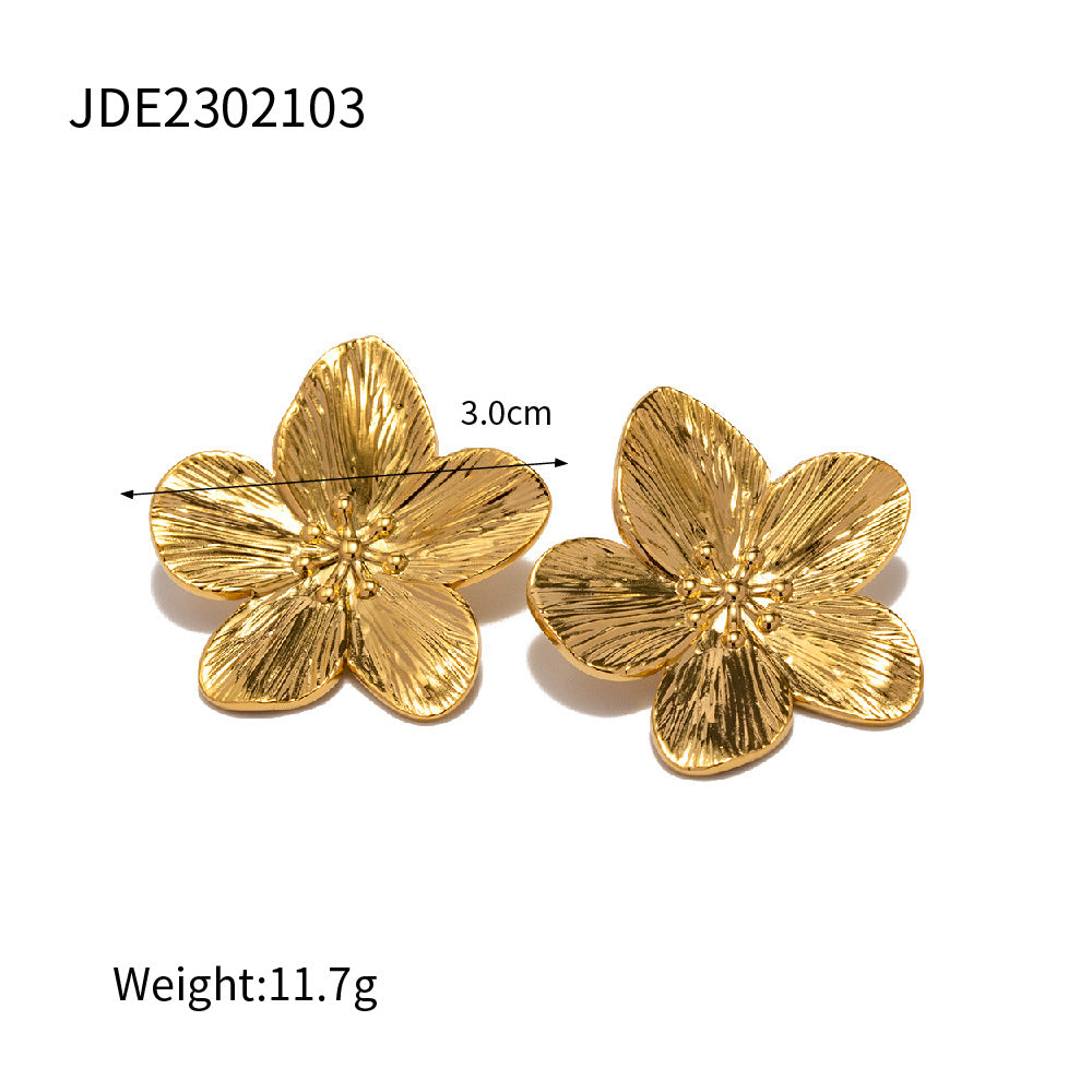 Retro Butterfly Stainless Steel Plating Rings 1 Piece