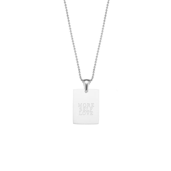 Simple Style Letter Stainless Steel Plating Gold Plated Necklace