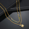 Wholesale Simple Style Star Stainless Steel Earrings Anklet Necklace