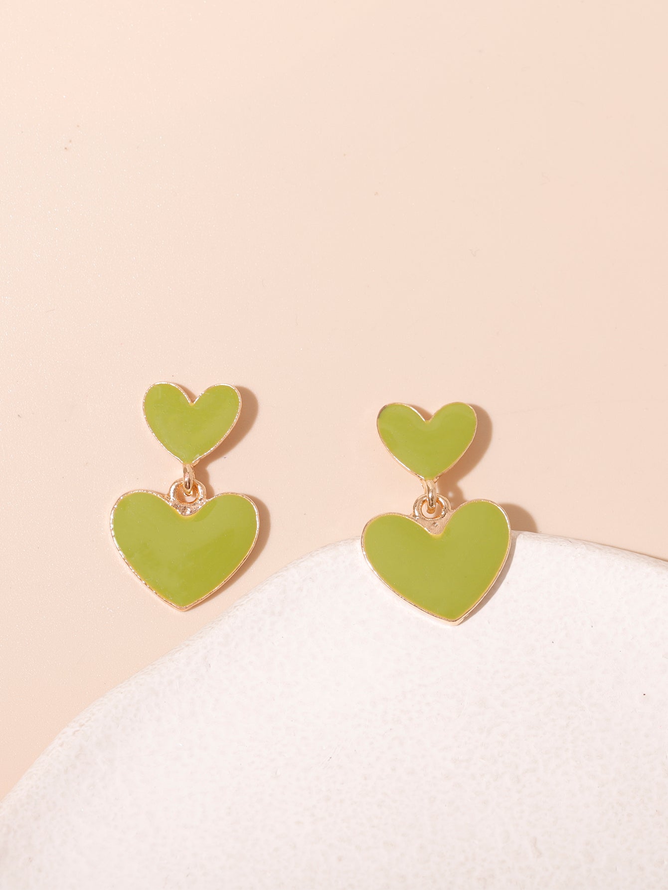 Sweet Heart Shape Alloy Women's Drop Earrings