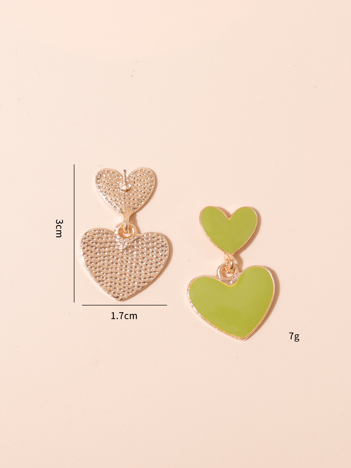 Sweet Heart Shape Alloy Women's Drop Earrings