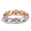 Glam Geometric Gold Plated Rhinestones Alloy Wholesale Bangle