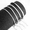 Simple Style Geometric Titanium Steel Plating Bracelets