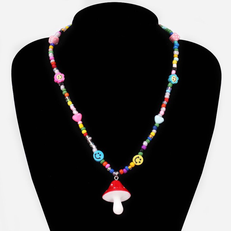 Cartoon Style Cartoon Plastic Resin Beaded Women's Pendant Necklace