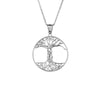 304 Stainless Steel Casual Simple Style Plating Life Tree Pendant Necklace