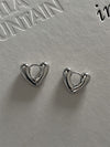 Wholesale Jewelry 1 Pair Sweet Heart Shape Butterfly Metal Rhinestones Drop Earrings Earrings