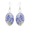 1 Pair Ethnic Style Tree Oval Alloy Natural Stone Handmade Drop Earrings