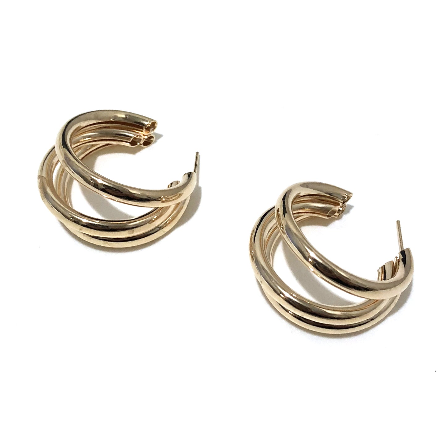 Fashion Geometric Plating Metal No Inlaid Earrings Ear Studs