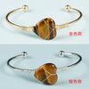 Simple Style Heart Shape Crystal Bangle