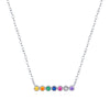 Simple Style Round Sterling Silver Plating Inlay Zircon 14k Gold Plated Rhodium Plated Necklace