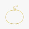 Simple Style Snakeskin Sterling Silver Plating 14k Gold Plated Bracelets