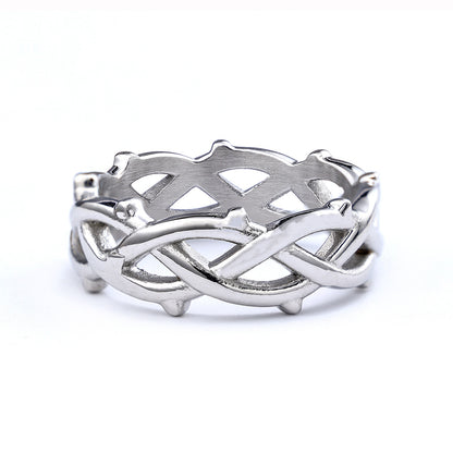 Simple Style Solid Color 304 Stainless Steel Asymmetrical Unisex Rings