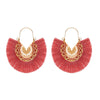 1 Pair Bohemian Sector Plating Metal Alloy Drop Earrings