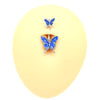 Novelty Butterfly Alloy Plating White Gold Plated Belly Ring