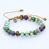 Simple Style Color Block Natural Stone Beaded Bracelets