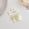 Simple Style Solid Color Metal Hollow Out Hair Clip