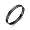 Simple Style Number Stainless Steel Bangle