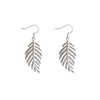 1 Pair Simple Style Leaf Copper Patchwork Drop Earrings