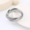 Artistic Stripe Titanium Steel Plating Bangle